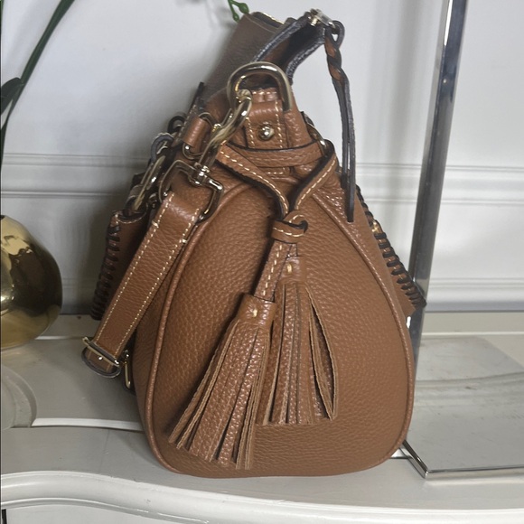 Dooney & Bourke Carmel Leather Satchel - Picture 3 of 4